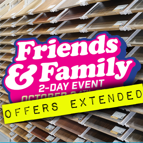 Friends & Family Sale offers extended